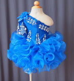 Infant/toddler/baby/children/kids Girl's Glitz Royal Pageant Dress 1~4T G115 - 1 - ToddlerPageantDress