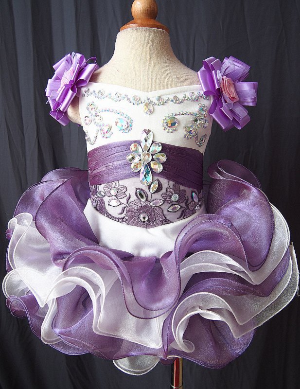 Infant/toddler/baby/children/kids/newborn Girl's Pageant Gown 1 - 4T G026 - 1 - ToddlerPageantDress