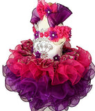 Jennifer Wu Baby Girl Cupcake Nations Pageant Dress with Hair Bow - ToddlerPageantDress