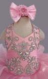 Jennifer Wu Baby's Pink Cupcake Pageant Dress with Hair bow - ToddlerPageantDress