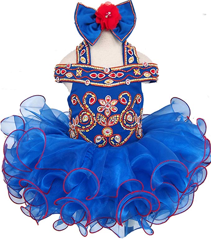 Jenniferwu Infant Toddler Baby Newborn Little Girl's Pageant Party Birthday Dress G225B - ToddlerPageantDress