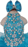 Little Princess/Baby/ Child Glitz Cupcake Pageant Dress with Hair Bow - ToddlerPageantDress