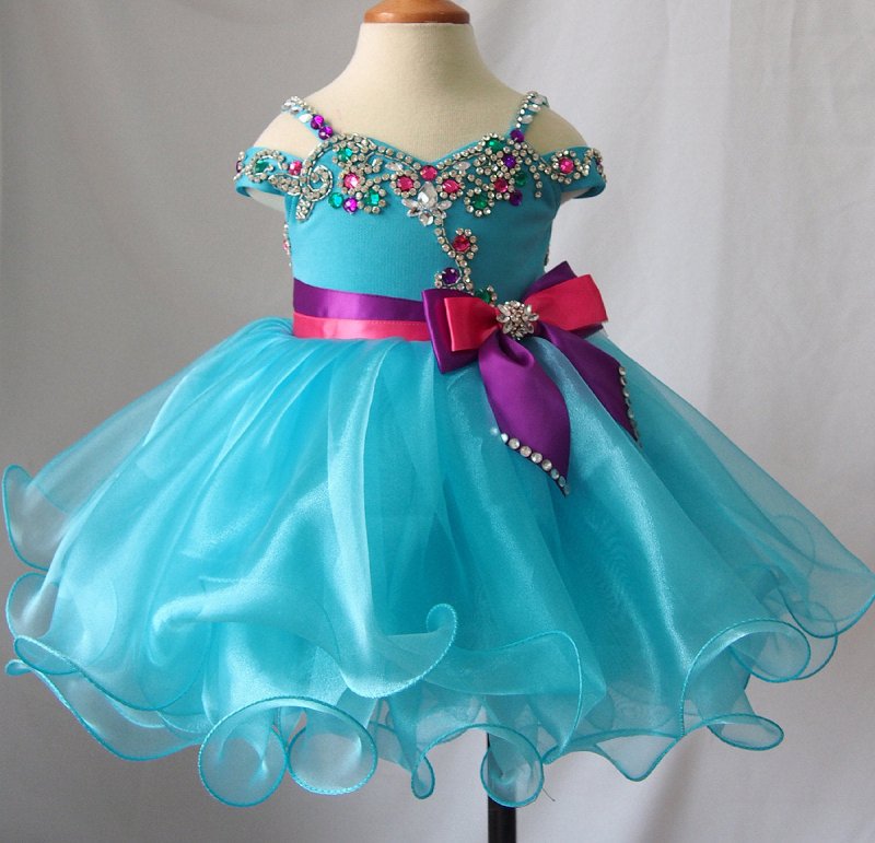 Little Princess/Toddler/Newborn/Infant/Baby Girl Baby Doll Pageant Dress - ToddlerPageantDress