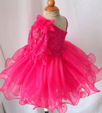 Natural Infant/toddler/baby/children/kids doll style Girl's Pageant Dress - ToddlerPageantDress