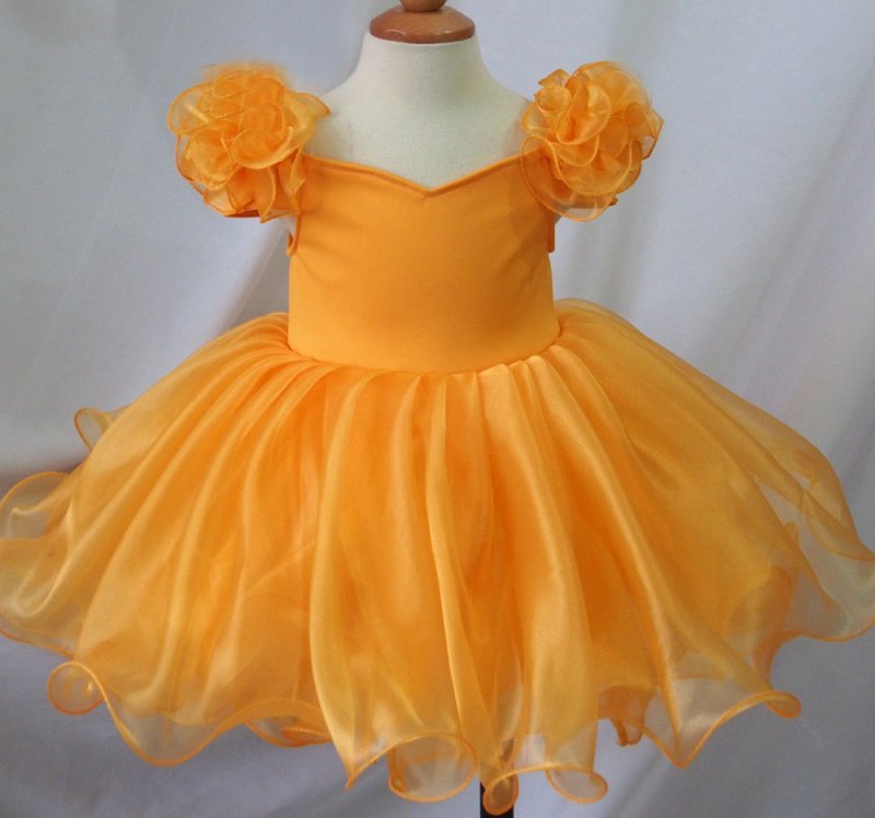 Natural Infant/toddler/children Girl's Pageant Dress/clothing for birthday1 - 5T EB053F - ToddlerPageantDress