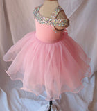 Off the Shoulder Little Girls/Toddler/Baby Miss Baby Doll Pageant Dress - ToddlerPageantDress