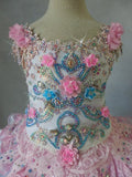 Stunning Beaded Bodice Cupcake Pageant Dress for Pageant Mom's Baby - ToddlerPageantDress