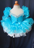 Stunning Beaded Bodice Little Girl/Baby Miss Cupcake Pageant Dress - ToddlerPageantDress